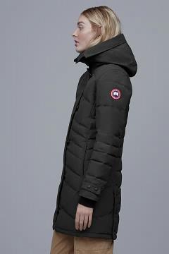 Chamarras Canada Goose Mujer Outlet - Lorette Abrigos Negros DY6431895